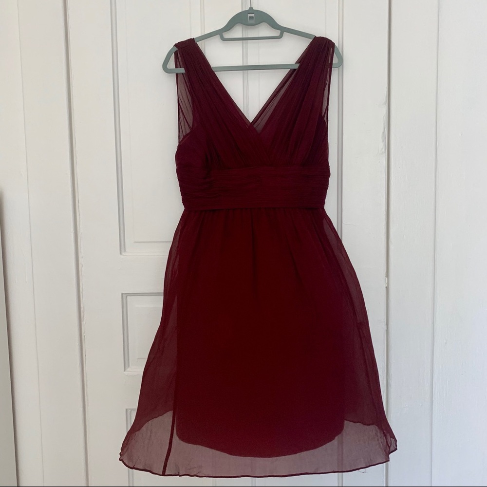 J Crew Silk Chiffon Bridesmaid Dress - Picture 3 of 6
